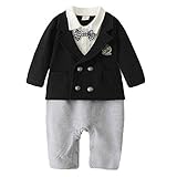 エルフ ベビー(Fairy Baby)ベビーフォーマル男の子 重ね着風セレモニーカバーオールロンパース 結婚式服 秋冬 70cm