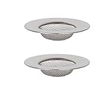 2 xステンレススチールKitchen Sink Strainer DrainフィルタBathヘアトラップストッパーバスルームBathtube