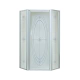 スターリング配管sp2277 a-38sシャワードアNeoangle 72 " h x 15 – 13 / 16 " x 27 – 9 / 16 " x 15 – 13 / 16 "楕円ガラスシルバー
