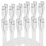 【2024最新型】タイプc ケーブル 12本セット 1M x 12 USB Type C ケーブル 100W 5A PD QC 4.0対応 急速充電 高速データ転送 USB Cケーブル タイプC 充電ケーブル iPhone15シリーズ充電ケーブル
