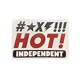 インディペンデント INDEPENDENT スケボー ステッカー LETTER STICKER 6.3 x8.8cm NO130