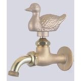 立水栓/水栓柱に取付け ガーデニングアニマル蛇口(万能蛇口)カモ