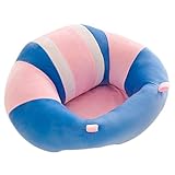 passion ベビー ソファー ソフト チェア お座り 練習 ベビー チェア ぬいぐるみ ふわふわ コットン 枕 首座り ローチェア 安全 安定感 可愛い ◇BB-032 (ブルー)