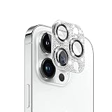 iPhone 14 Pro/iPhone 14 Pro Max カメラ保護ガラスフィルム カメラレンズ保護カバー アルミニウム合金＋強化ガラス製 カメラカバー キズ防止 露出オーバー防止 耐衝撃 防塵 防滴 薄型 3D全面保護 【1枚】 シルバー iPhone 14 Pro/iPhone 14 Pro Max 対応 カメラガラスフィルム