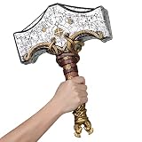 CoserWorld 1:1 レプリカ PU フォームハンマー 中世の斧 コスチューム小道具 ハロウィン コスプレ 武器, G-hammer。, 43cm x 30cm (17"L x 12"W)