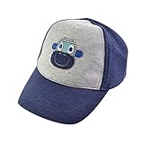 (コ-ランド) Co-land キッズ 帽子 野球帽 ベースボールキャップ 子供ハット ベビー 赤ちゃんキャップ バイカラー サル 男の子 男児 お出かけ UVカット グレー 44