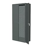 Akro-Mils AC3618 Steel Storage Cabinet with Flush Doors and Louvered Panel on Back Wall 36 W x 18 D 