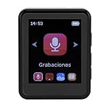 Bluetooth 付き MP4 プレーヤー、1.8 インチ タッチ スクリーン MP3 MP4 プレーヤー バック クリップ付きポータブル音楽プレーヤー、スポーツ ランニング用デジタル オーディオ プレーヤー (4ギガバイト)