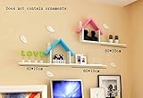 ALUP- 木質パネルPUコーティングフローティングシェルフ/プラントスタンド/壁棚、リビングルーム壁掛けテレビバックドロップ装飾ラック壁棚 ( 色 : #1 )