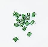 E-Simpo(R) 3.81mm 間隔 2P ビス式 PCB リード線端子, PCBスクリューターミナルブロック, プラスチック製の高さ8.5mm, 300V10A (3P)