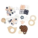 Mamimami Home おしゃぶり 歯固め DIY シリコーン アイスクリーム 木製鳥 看護ネックレス ブレスレット ペンダント　ママパパ　安心の素材 赤ちゃんの噛がため　出産祝い ベビーギフト 