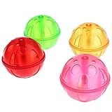 Prettyia 赤ちゃんのお風呂のボール　4個いり　シェイクボール　　水で遊ぶおもちゃ　　　6ヶ月以上ベビー　　バストイ