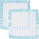 MiracleWare Muslin Security Blanket Blue and Gray Stripes 2 Pack [並行輸入品]