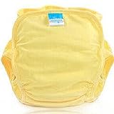 エルフ ベビー(Fairy Baby) 幼児専用 通気性替えマット 抗菌竹繊維 TPU防水膜 布オムツカバー イエロー