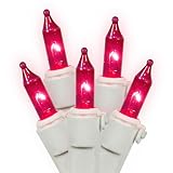 Vickerman Light Set Features 100 Bulbs Lights on White Wire and 5.Inch Bulb Spacing for Indoor/Outdo
