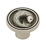 Liberty PBF662-BSP-C 35mm Pisces Fish Kitchen Cabinet Hardware Knob, Brushed Satin Pewter [並行輸入品]