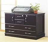 天然木 鍵付き チェスト 横型 桐