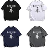 [Lsnbhy] エルデンリング半袖Tシャツ ヴァルキリー・ヌアダデザイン 男女兼用 丸首 夏用カジュアルトップス コスプレ風 (2XL,3) [並行輸入品]