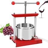 Hanchen ハンドジューサー フルーツ絞り器 ステンレス鋼 フレッシュジュース レモン/ブドウ/柚/蜂蜜/アロエ/グレープフルーツ 自宅でワイン作り 果汁絞り器 家庭用