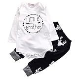 杜屋トヤ　新生児服　上下セット　長袖ロンパース　Ｔシャツ　パンツ　ルームウェア　英字　鹿　かわいい　洋式　秋　冬　カジュアル　遊び　お出かけ　プレゼント　女の子　男の子　ユニセックス　赤ちゃん　70/