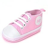 Lidiano Baby Toddler Canvas Lace Up Non Slip Soft-sole Crib Shoes Sneakers Slippers Loafers 7-22 Mon