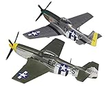 プラッツ 1/144 大戦機シリーズ 第二次世界大戦 アメリカ軍 P-51D マスタング 2機セット プラモデル PDR-1