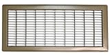 8" X 18" Heavy Duty Rigid Floor Grille - Fixed Blades Air Grill - Brown [並行輸入品]