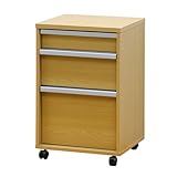 クロシオ チェルシー チェスト ナチュラル 幅45cm キャスター付き デスクワゴン