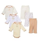 Sweet &ソフト6個ベビーギフトセットTan /イエロー0 – 6ヶ月