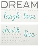 Wall Pops WPQ0746 WPQ0746 Cherish Dream Live Wall Quote Decals [並行輸入品]