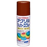 ニッペ ペンキ スプレー アクリルラッカースプレー 400ml プライマー色（茶色） ラッカー つやあり 屋外 日本製 4976124271748