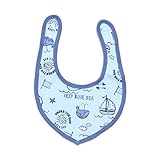 ampersand(アンパサンド) ヨット柄スタイ　サックス　90cm