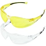 Howard Leight hl800 Sharp ShooterマルチパックGlassesクリア&オレンジr-01709