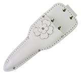 KOZUCHI(コヅチ) Flowery(フローリー) 摘果鋏革ケース 花付 白 LST-12