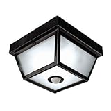 Heath Zenith Motion Activated Outdoor Ceiling Light 5.5 In. Blk [並行輸入品]