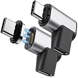 ZRSE(ザスイ)USB-C/Type C To Type-C マグネット 【1個セット】変換アダプター【PD対応 100W/5A 急速充電 40Gbpsデータ転送 4K/60Hz 映像出力】L字型 24ピン タイプc 磁石 コネクタ脱着 防塵 MacBook Pro/Air/Pad Proおよびその他のUSB Cデバイス対応 1個セット