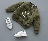 (チェリーレッド) CherryRed ベビー 子供服 男の子 防寒対策 綿服 スウェット Tシャツ 厚手 ファション 暖かい 遊び着 通学 普段着 通園 80 グリーン