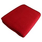暖かいベビー毛布、100 %有機メリノウールフリース、40 x 31.5インチ カラー: レッド