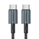 CHOETECH Type-C to C USB ナイロンケーブル スマホ 充電ケーブル 丈夫PD 60W 対応 Android MacBook 充電コード 2m 最大 20V/3A 対応 急速充電 USB-C to Cケーブル CHOETECH XCC-1015