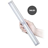 Rechargeable Motion Sensor Cupboard Light, Cshidworld 56 Bright LED PIR Motion Activated Night Light