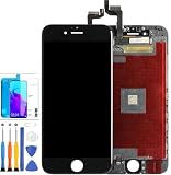 For iPhone 6s 液晶パネル 画面交換修理用ＬＣＤスクリーン 4.7 インチ ブラック A1633, A1688, A1691, A1700,専用液晶パネル LCDディスプレイタッチスクリーン デジタイザー 修理パーツ 工具付き