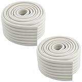 uxcell コーナークッション　コーナーガード　コーナーパッド　コーナーカバー エッジ ガード バンパー ベッドルーム 家具 テーブル デスク 気泡ゴム製 ホワイト 2個入れ