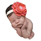 miugle Baby Girlアイボリーヘッドバンドwith Big Bows