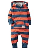 カーターズ Carter's カバーオール 長袖 フレンチテリー綿 & ベビー・デポ モスリン ウォッシュクロス Hooded French Terry Jumpsuit NB (50-55cm) [