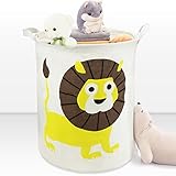Kids Toy Storage Bin、キャンバスコットンCollapsible Storage Bin、ランドリーバッグ、洗濯籠、衣服バスケット、保育園ストレージボックス、大きなサイズ – iPl