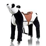 poneeta 乗用玩具 乗り物 こども用 足蹴りアニマルカー 動物 乗用おもちゃ (パンダ L)