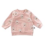 赤ちゃんの服猫柄ロングスリーブコットンの服 (73, ピンク)