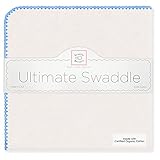 【並行輸入品】Swaddle Designs オーガニックコットン究極のおくるみブランケット ブルー SD-004B