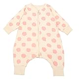 【ノーブランド品】スリーパー ベビー 子供寝袋 薄手 春 夏 秋用 パジャマ 寝袋 (73cm, ピンク)
