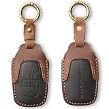 KOKATO 適合トヨタ アルファード 30系 40系 スマートキーケース キーホルダー キーカバー レザー製 ロゴ付き 軽い ドレスアップ 汚れと擦れ傷防止 耐衝撃 落下防止 6ボタン（ブラック）